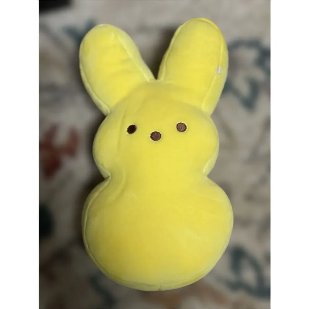 Bright Yellow Peep Marshmallow Plushie Toy Bunny